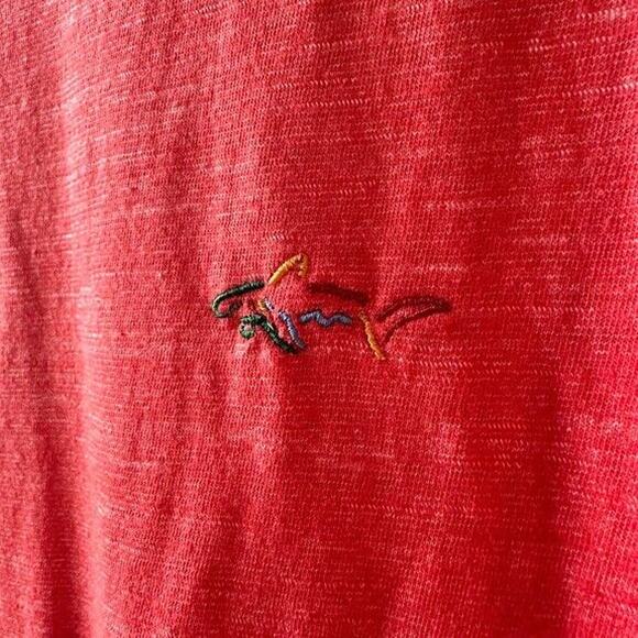 Greg Norman T Shirt Mens XL Red Shark Logo Casual Short Sleeve Crew Neck Top - Picture 3 of 7